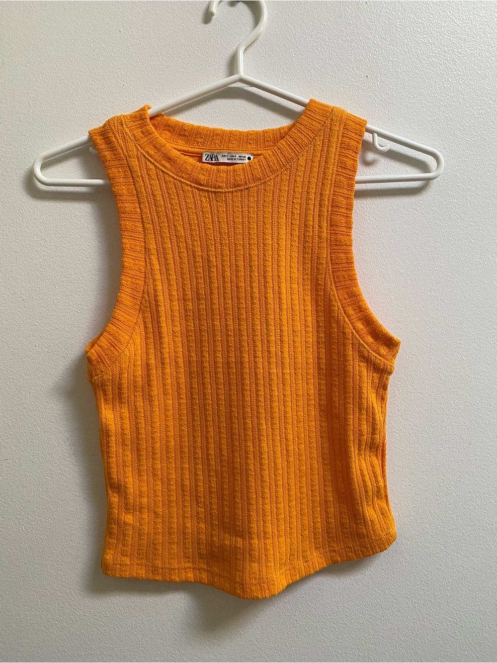 Zara Ribbed Tank Top S